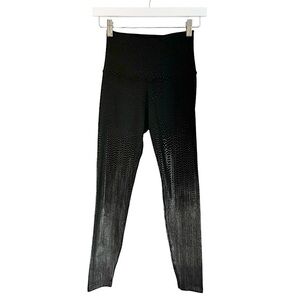 Beyond Yoga‎ Drip Dot High Waisted Midi Leggings Black Gold Metallic Size Small